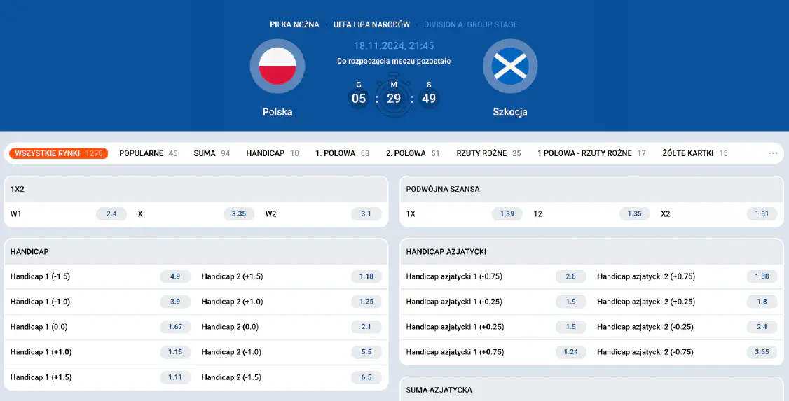 Zakłady Sportowe w Mostbet